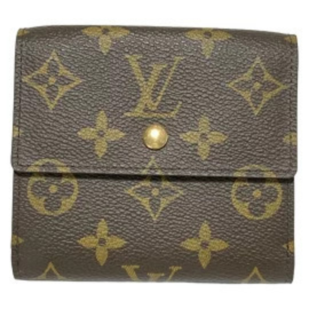 LOUIS VUITTON Portemonnaie Bi fold Credit Card Wallet Leather